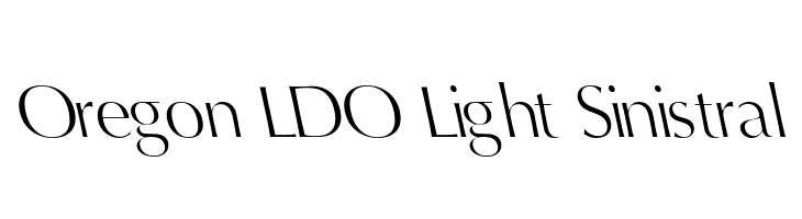 Oregon LDO Light Sinistral  Frei Schriftart Herunterladen