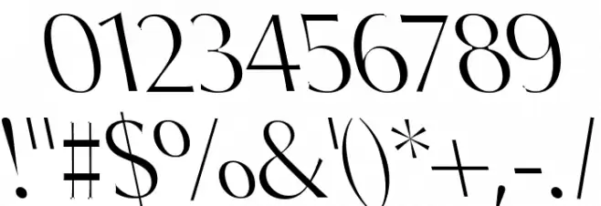 Oregon LDO Light Sinistral Font OTHER CHARS