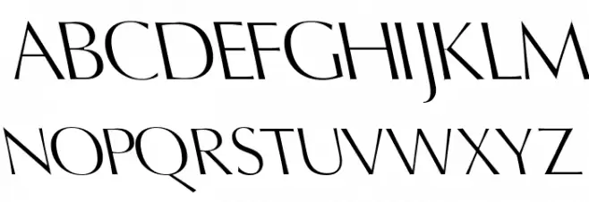 Oregon LDO Light Sinistral フォント 大文字