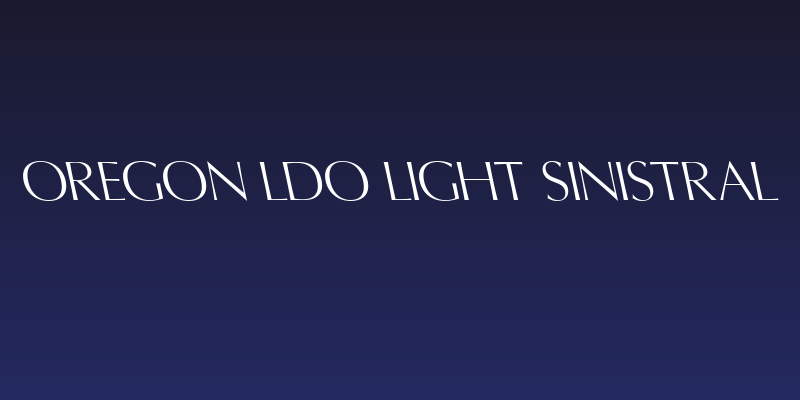 Oregon LDO Light Sinistral Social Header