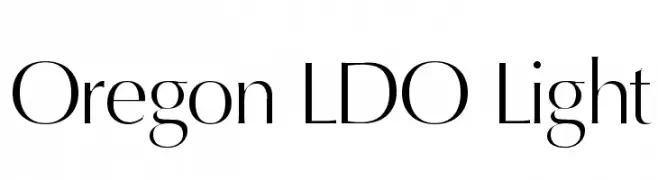 Oregon LDO Light  Скачать бесплатные шрифты