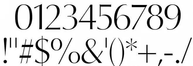 Oregon LDO Light Font OTHER CHARS