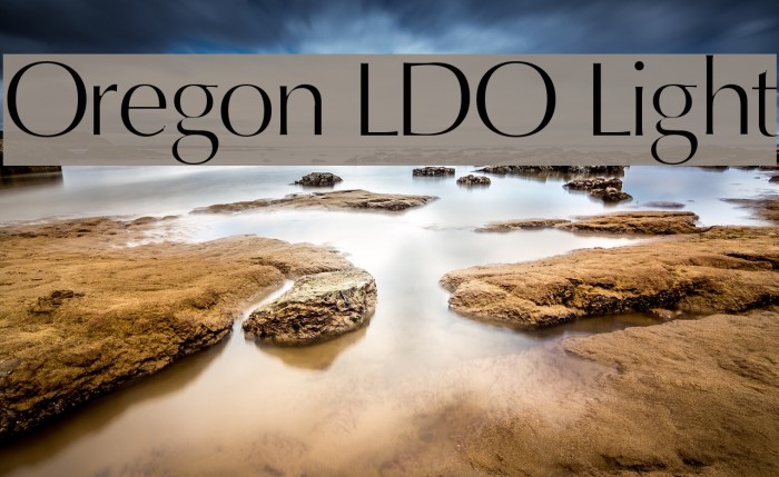 Oregon LDO Light Font examples