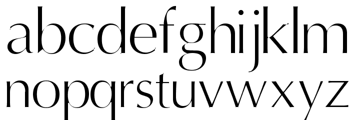 Oregon LDO Light Font LOWERCASE