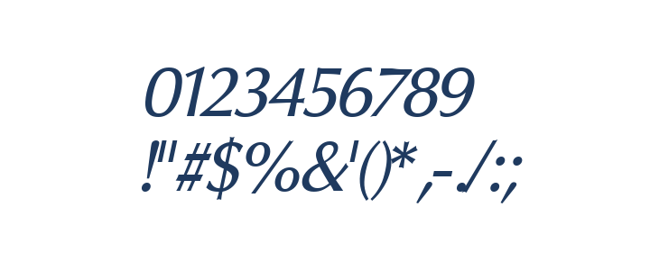 Oregon LDO Medium Oblique Other Characters