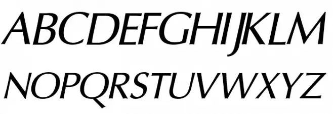 Oregon LDO Medium Oblique خط أحرف كبيرة