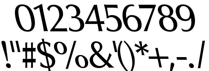 Oregon LDO Medium Sinistral Font OTHER CHARS
