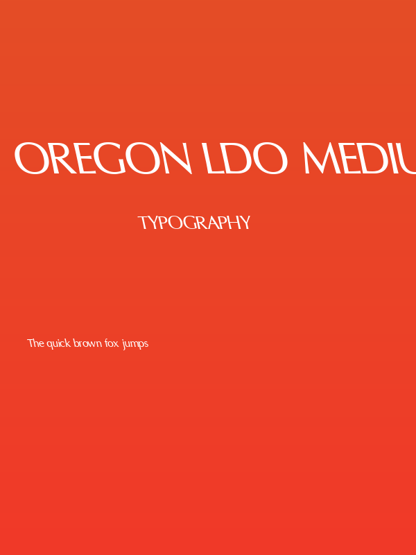 Oregon LDO Medium Sinistral Poster