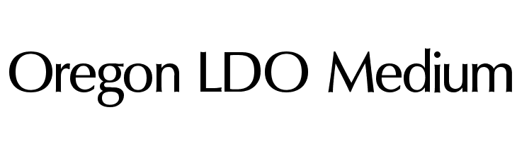Oregon LDO Medium  フリーフォントのダウンロード