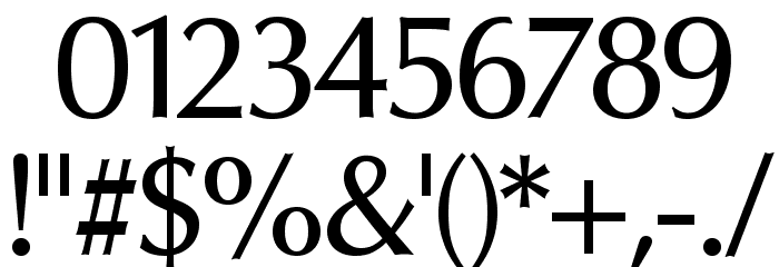 Oregon LDO Medium Font OTHER CHARS
