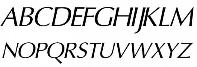 Oregon LDO Oblique Schriftart Groß