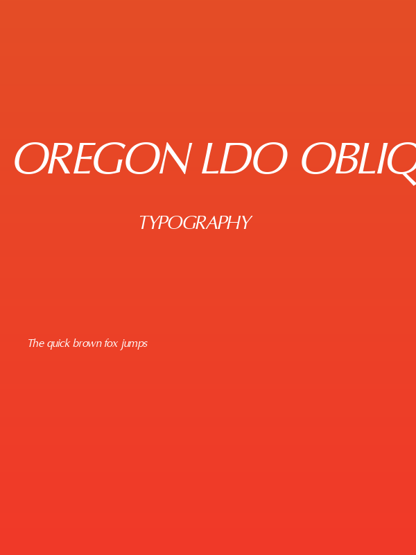 Oregon LDO Oblique Poster