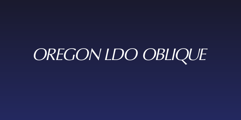 Oregon LDO Oblique Social Header