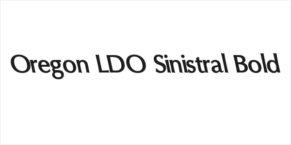 Oregon LDO Sinistral Bold Logo