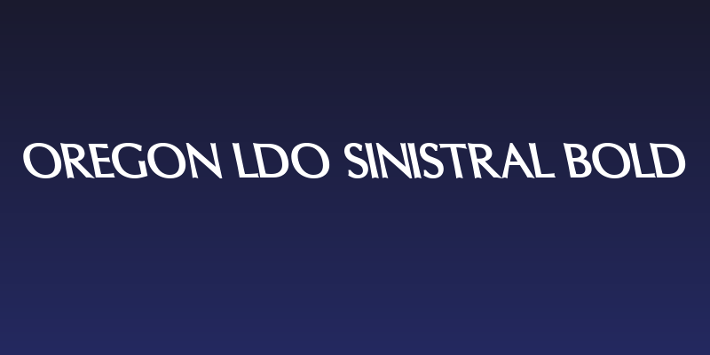 Oregon LDO Sinistral Bold Social Header