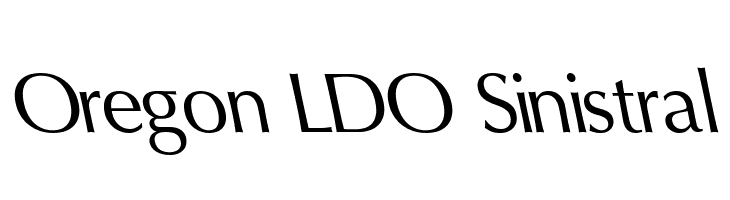 Oregon LDO Sinistral  font caratteri gratis