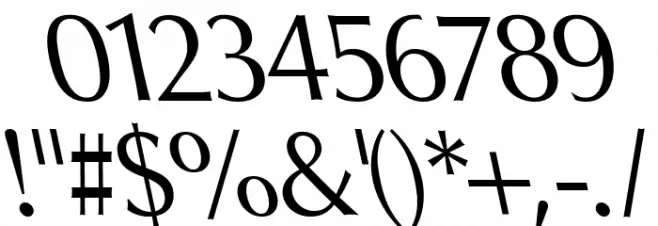 Oregon LDO Sinistral Font OTHER CHARS