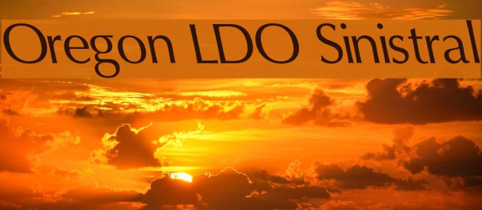 Oregon LDO Sinistral Example 1