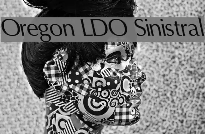 Oregon LDO Sinistral Font examples