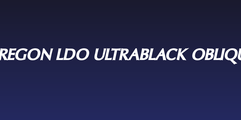Oregon LDO UltraBlack Oblique Social Header