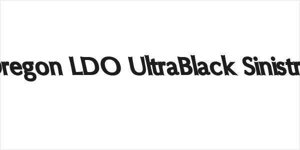 Oregon LDO UltraBlack Sinistral Logo
