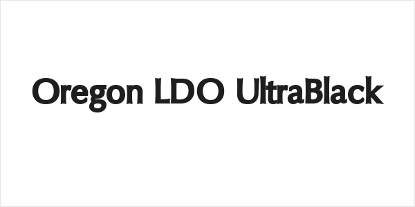 Oregon LDO UltraBlack Logo