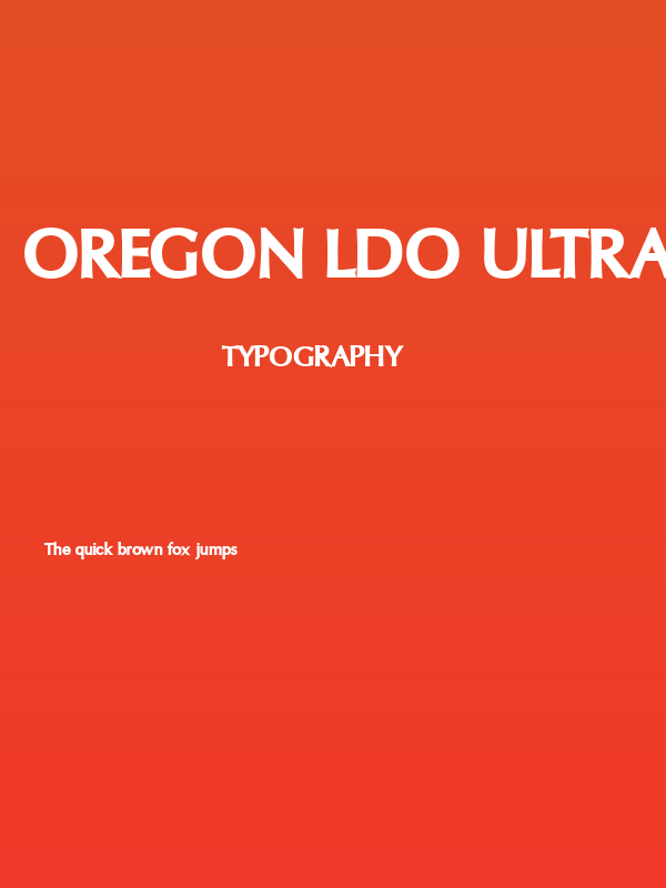 Oregon LDO UltraBlack Poster