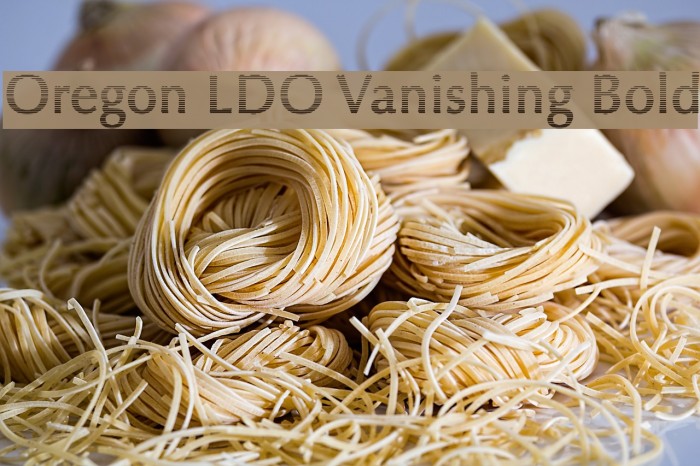 Oregon LDO Vanishing Bold Font examples