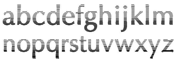 Oregon LDO Vanishing Bold Font LOWERCASE