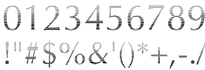 Oregon LDO Vanishing Font OTHER CHARS