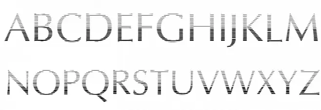Oregon LDO Vanishing Font UPPERCASE
