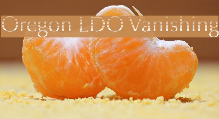 Oregon LDO Vanishing Font examples