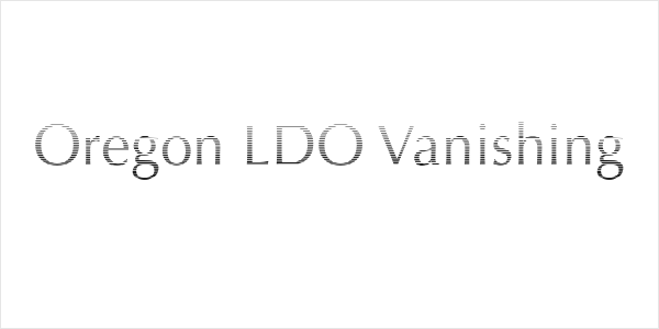 Oregon LDO Vanishing Logo