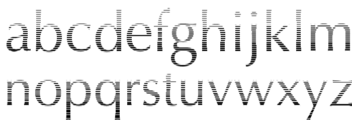 Oregon LDO Vanishing Font LOWERCASE