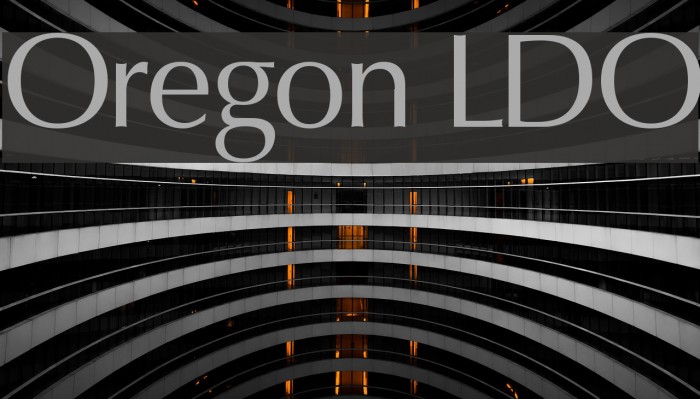 Oregon LDO Font examples