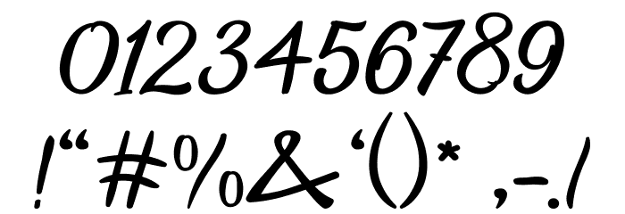 Oregon Point Font OTHER CHARS