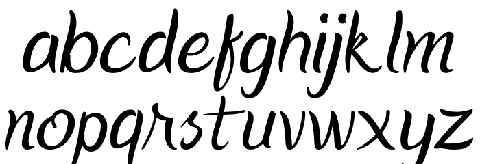 Oregon Point Font LOWERCASE