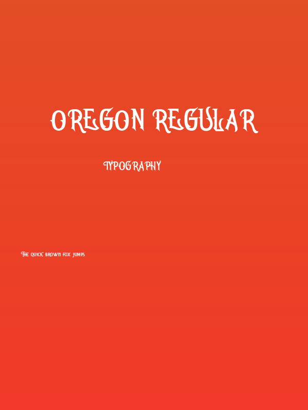Oregon Regular Poster