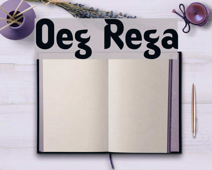Oregon Regular Font examples