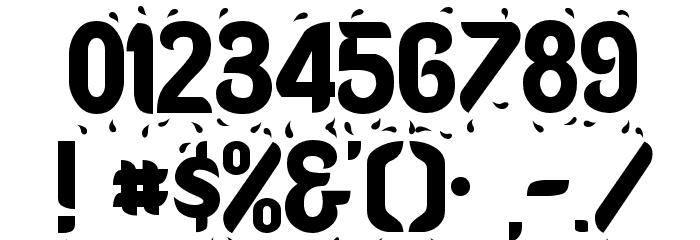 Oregon-Wet Font OTHER CHARS