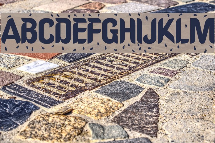 Oregon-Wet Font examples
