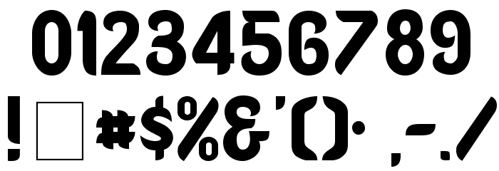 OregonDry Normal Font OTHER CHARS