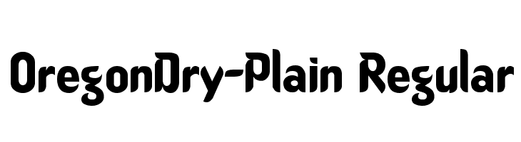 OregonDry-Plain Regular Font
