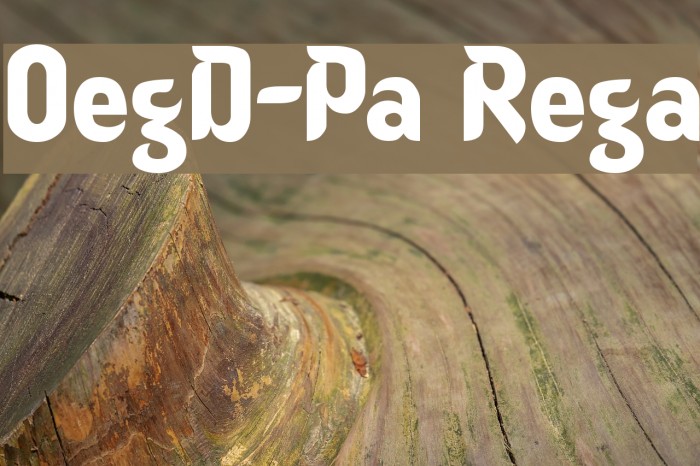 OregonDry-Plain Regular Font examples