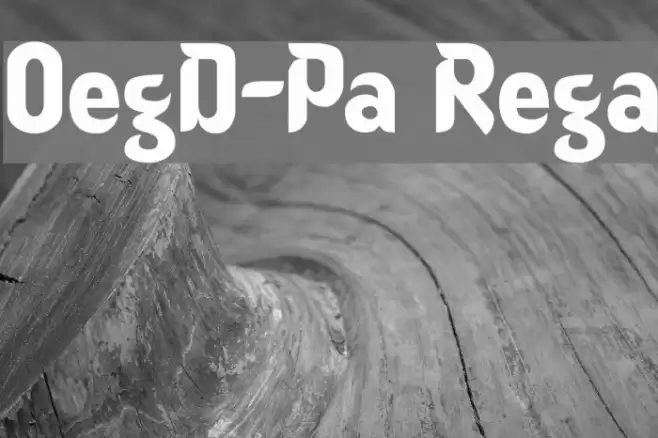 OregonDry-Plain Regular Fonte examples
