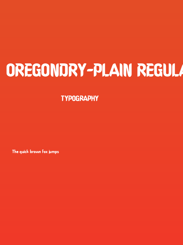 OregonDry-Plain Regular Poster