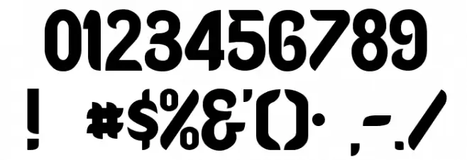 OregonDry Font OTHER CHARS