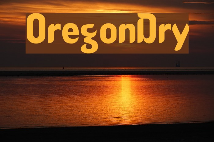 OregonDry Font examples