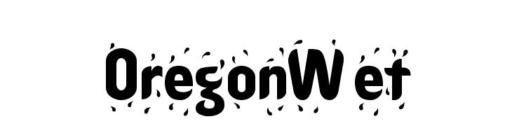 OregonWet  Frei Schriftart Herunterladen