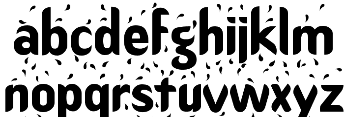 OregonWet Font LOWERCASE